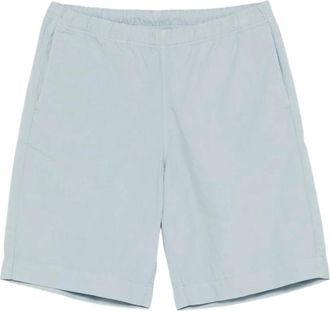 Paul Smith Korte Broeken, Heren, Blauw, XL, Katoen, Shorts met elastische tailleband