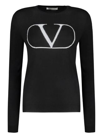 Valentino Garavani logo long-sleeve T-shirt - Black
