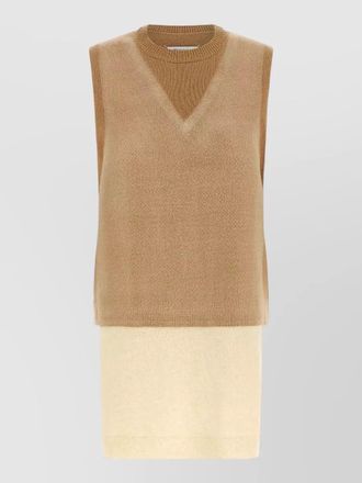 Maison Margiela memory knit vest sleeveless v detail