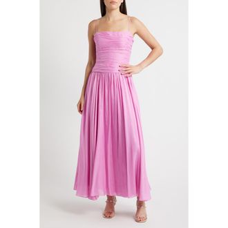 Kobi Halperin Jordyn Ruched Bodice Dress in Lipstick at Nordstrom, Size 12
