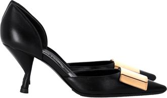 Sergio Rossi Miroir Pumps in Black Leather
