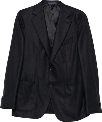 Caruso Single-breasted Notched-lapels Blazer
