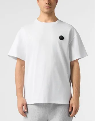 Plein Sport Round Neck T-Shirt 3D Tiger Men in White at Nordstrom, Size Xx-Large