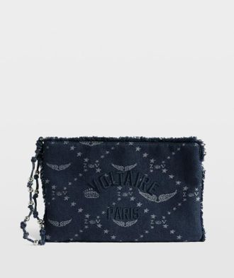 Zadig&Voltaire Angel Pouch Denim-Monogramm