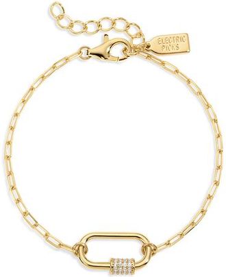 Electric Picks Melrose Carabiner Bracelet in Gold at Nordstrom