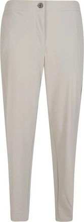 Roberto Ricci Design Broeken - Dames - Slim Fit Broeken - Beige - XS - Leer - Broeken