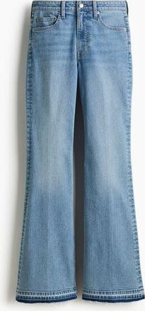 H&M Flared High Jeans in Denim Blue at Nordstrom, Size 10