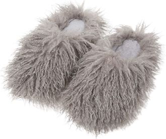 Generic Womens Furry Slippers Plush Slippers Women Comfy Mule Sliders Anti-Slip House Shoes Breathable Memory Foam Slipper Warm Lightweight Slipper Indoor Out