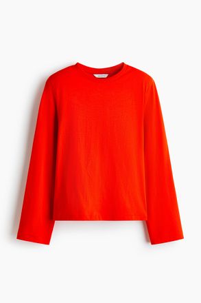 H&M Shirt mit Schulterpolstern - Knallrot