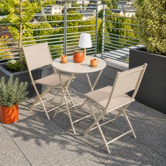Hesperide Tavolo da giardino pieghevole tondo 60x71 cm argilla Greensboro