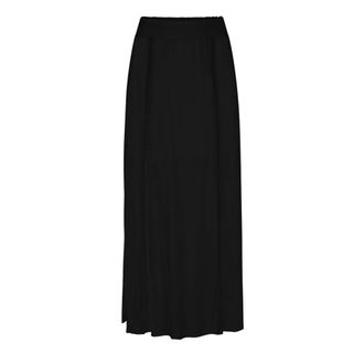 Dante6 Boho kanten detail maxi rok - Dames - Rokken - Zwart - Maat: XL Zijde