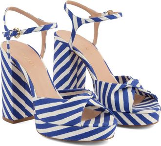 L.k. Bennett Rosa Twist Front Platform Sandal in Blue Multi at Nordstrom Rack, Size 9Us / 39Eu