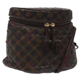 Bottega Veneta Tweedehands leren schoudertassen - Dames - Pre-owned - Bruin - Maat: ONE Size Leer