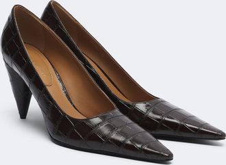 Stella McCartney Salones de piel grabada