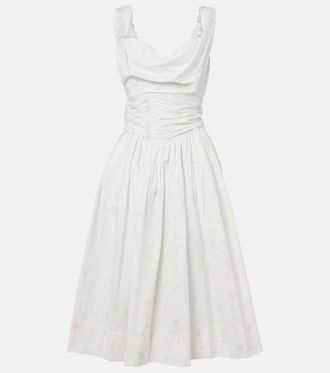 Vivienne Westwood Sunday floral cotton-blend corset dress