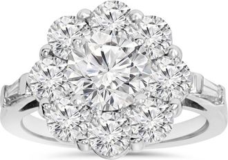 Pompeii3 3Ct Diamond Anniversary Fashion Ring White Gold Lab Grown Size Selectable