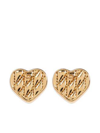 Coach heart-shaped earrings - Gold