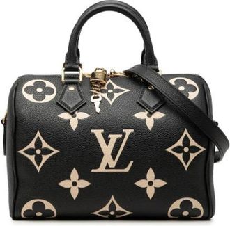 Louis Vuitton Pre-owned Speedy Bandouliere 25 - Dames - Vintage Handtas - Zwart - ONE Size - Leer - Vintage