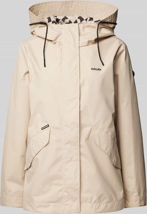 Khujo Jacke mit Label-Print Modell LOGISA in Beige, Gr&ouml;&szlig;e S