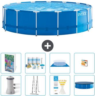 Intex Piscina Con Estructura Redonda - 457x122 Cm - 9-piezas S548