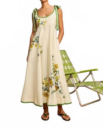 Alemais Phyllis Ballet Midi Sundress In Cream