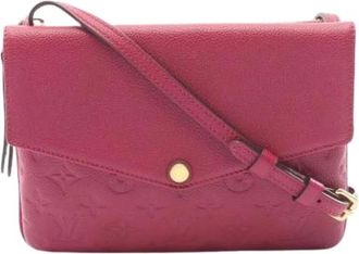 Louis Vuitton Pre-owned Twice Crossbody Bag - Dames - Vintage Schoudertas - Paars - ONE Size - Leer - Vintage