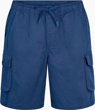 Timberland Mens Solid Patterned Cargo Casual Shorts - Navy - Size: 35/34/32