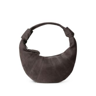Christophe Lemaire Mini Fortune Croissant Bag In Alpaca Nubuck