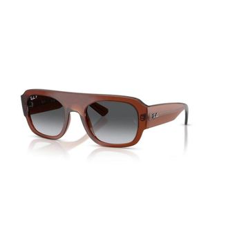 Ray-Ban Rb 2218 6678T3 Zonnebrillen - unisex - Zonnebrillen - Bruin - 55 MM - Nylon - Accessoires