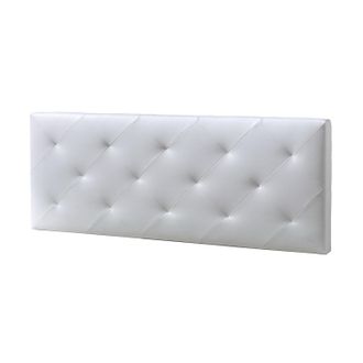 Marckonfort Cabecero De Cama Tapizado Bruno 160x60 Blanco