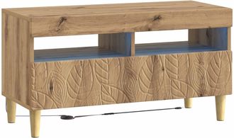 vidaXL Mueble De Tv Led Roble Artisan Madera De Ingenier&iacute;a Vidaxl