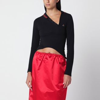 Vivienne Westwood Polo Glory nera in cotone