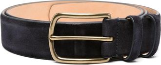 Officine Creative suede belt - men - Calf Suede - 105 - Blue