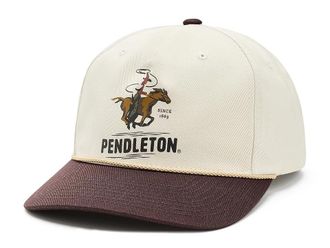 Pendleton Novelty Snapback Hat Baseball Caps Cowboy Ivory, Cotton