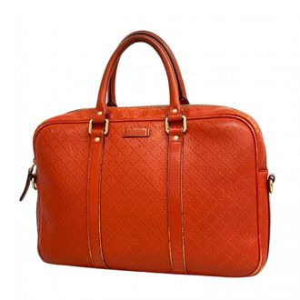 Gucci Orange Pvc Briefcase (Pre-Owned)