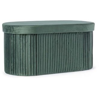 Decorspace Poltrona Pouf Jocelyn per interno, con struttura in mdf -Rettangolare / Rosa Antico