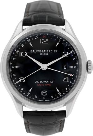 Baume & Mercier Pre-owned Baume et Mercier Clifton GMT Black Dial Mens Watch M0A10302