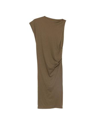 Jacquemus Asymmetrical Brown Midi Dress