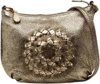 Bottega Veneta Pre-owned Woven Shoulder Bag - Dames - Vintage Schoudertas - Bruin - ONE Size - Leer - Vintage