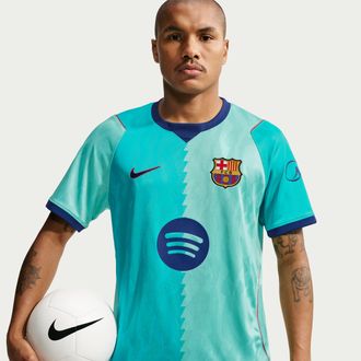 Nike FC Barcelona 2026/27 Stadium Third Nike Mens Dri-FIT Soccer Replica Jersey in Green | II6652-301