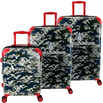 Aquascutum 3Pc Expandable Luggage Set