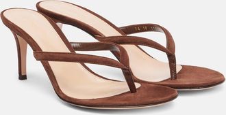 Gianvito Rossi Sandali infradito in suede