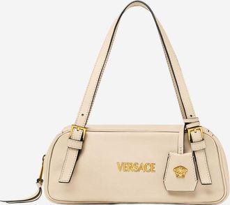 Versace Beige Tag Shoulder Bag