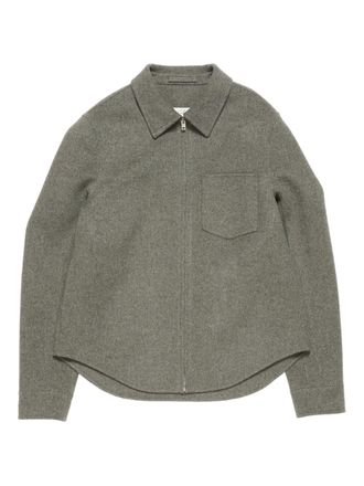 Acne Studios Shirtjack met rits - Grijs