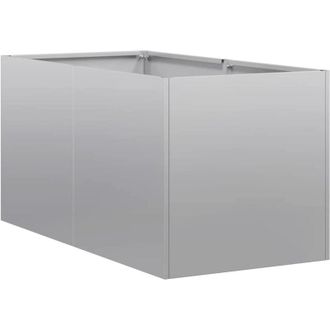 vidaXL Jardinera 40x80x40 Cm De Acero Galvanizado Vidaxl