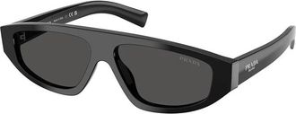 Prada Grey Irregular Mens Sunglasses PR C02S 16K08Z 57