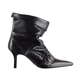 Patrizia Pepe Schoenen, Dames, Zwart, 36 EU, Leer, Puntige Enkelboot