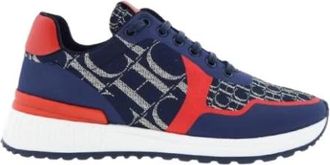 Carolina Herrera Canvas Santorini Runner Sneakers - Dames - Sneakers - Blauw - 37 EU - Schoenen