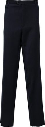 Corneliani mid-rise tailored trousers - men - Virgin Wool - 60 - Blue