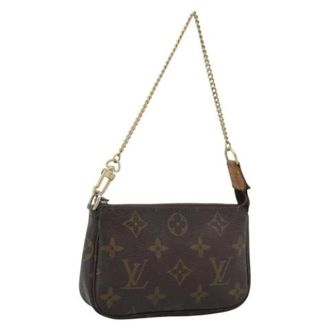 Louis Vuitton Pre-owned Monogram Canvas Accessory Pouch - Dames - Pre-owned - Bruin - Maat: ONE Size Leer